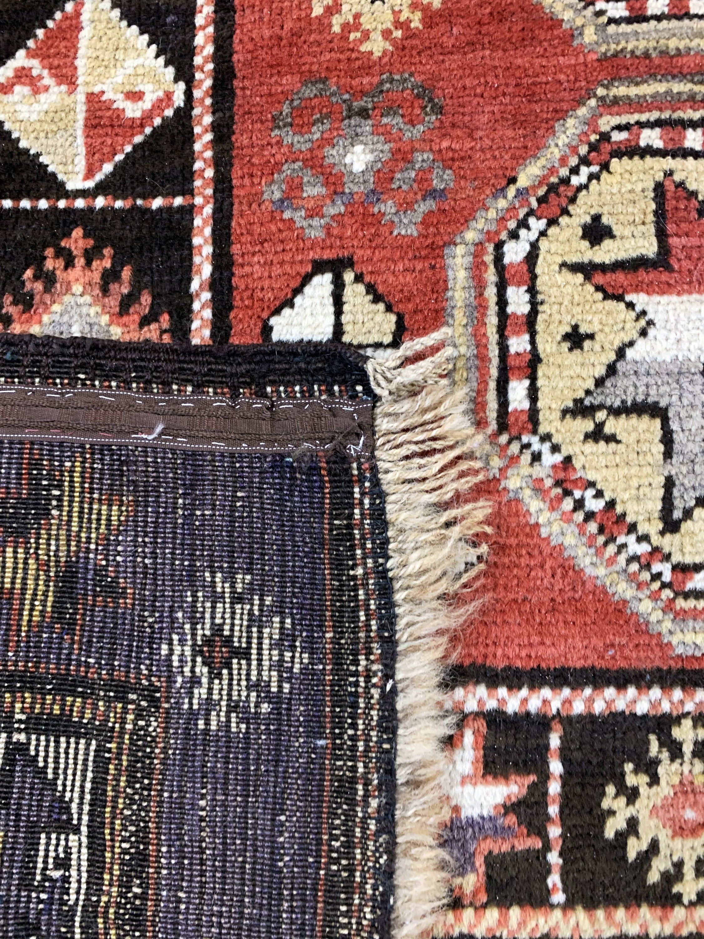 Detail f: Karabagh antik, Kaukasus, um 1900, Wolle auf Wolle, ca. 300 x 157 cm, EHZ: 2