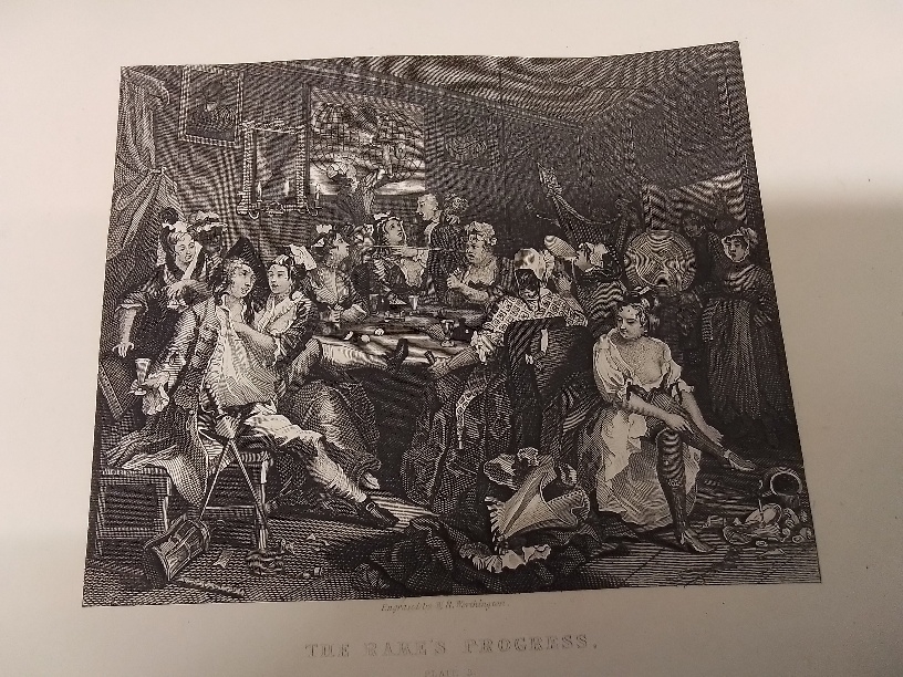 Detail d: The complete works of William Hogarth, in a series of 150 superb engavings on steel, with an introductory essay by James Hannay, the London printing ...