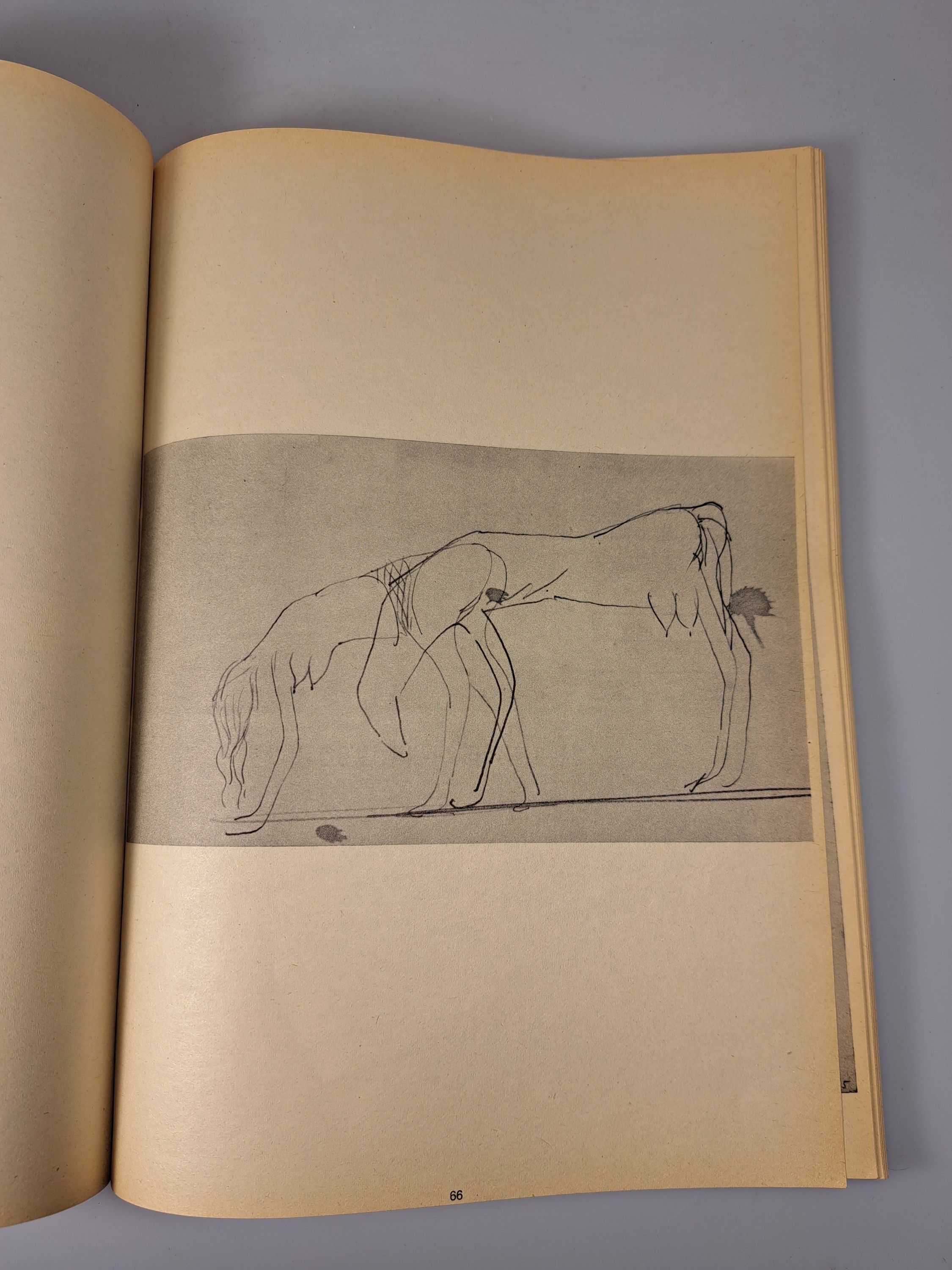 Detail d: Joseph Beuys, 1921-1987, Buchband: Zeichnungen von 1946-1971, Ed. Galerie Schmela, limit. Auflage 285/500, Frontispiz von Beuys handsigniert mit ...