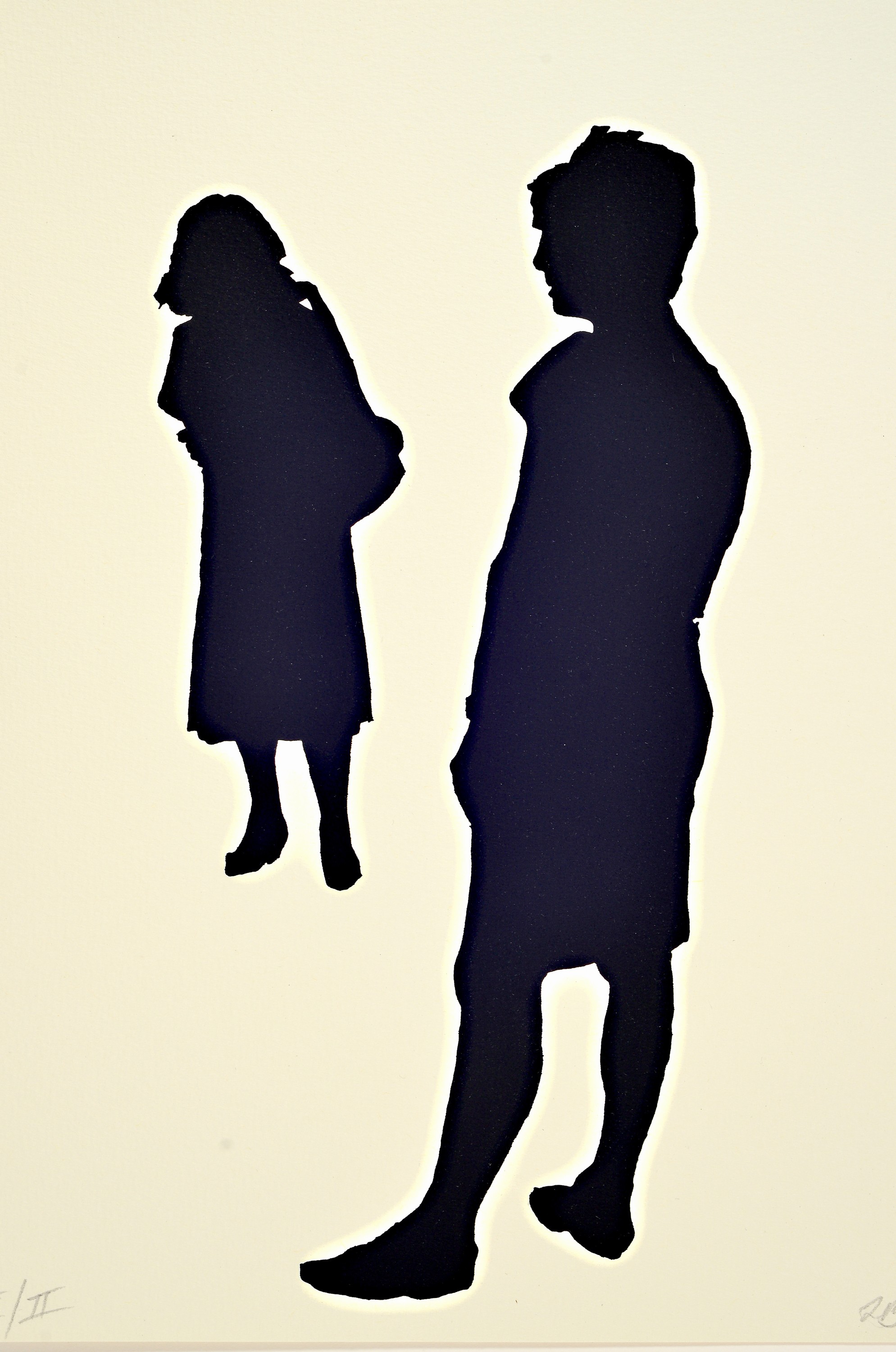 Detail a: Liz (Elisabeth Ann) Bachhuber, geb. 1953 Milwaukee/USA, Walking forward-looking back, Mappe mit 6 Siebdrucken, hrsg. anlässlich der gleichnamigen ...