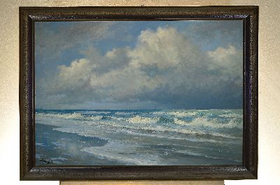 26944953k - Henry Gundlach, 1884 - 1965, Strandansicht, Öl/Lwd, signiert, Sylt 37, 100 x 70 cm, ...