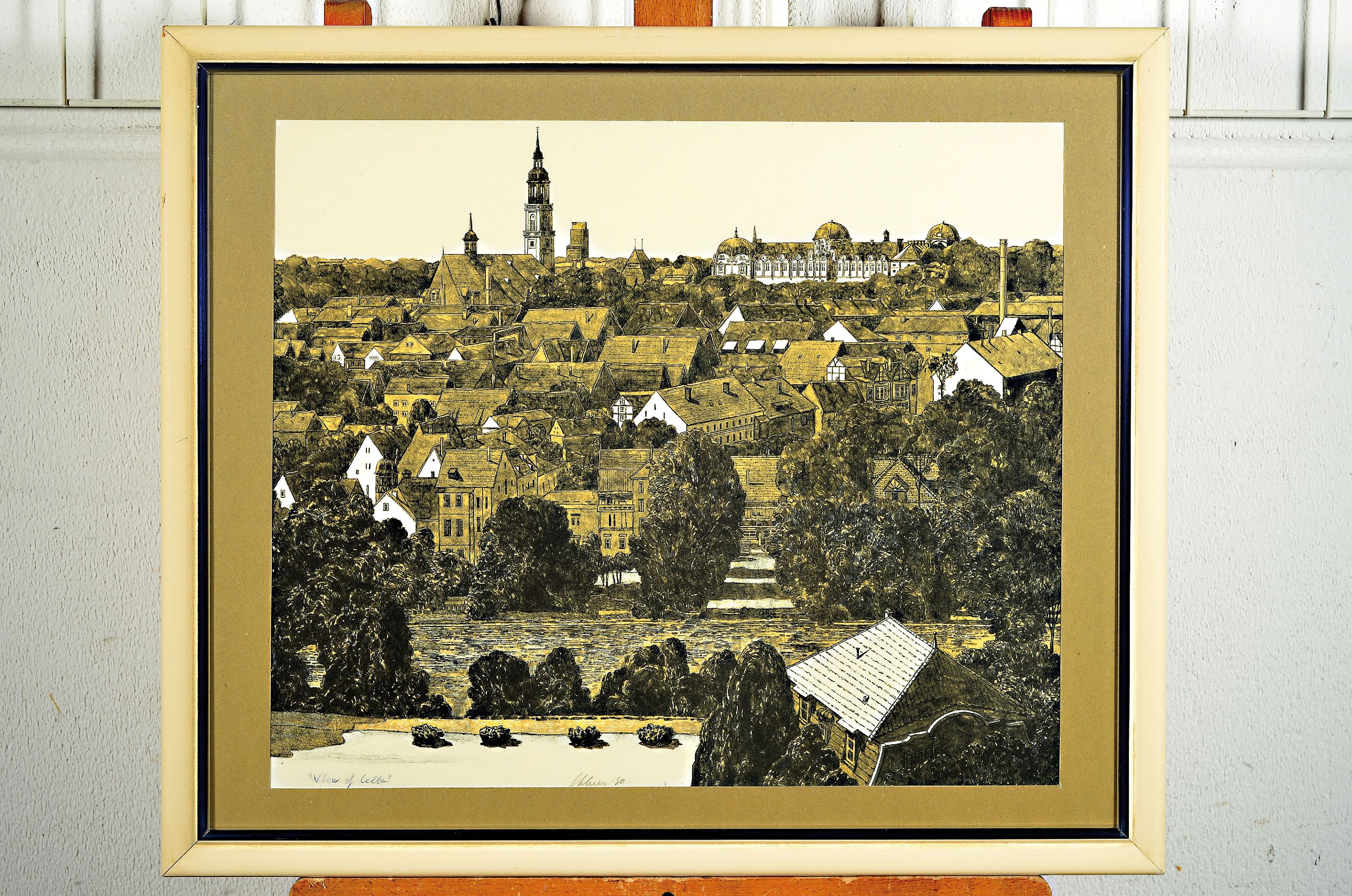 Detail k: Leonard Lehrer, 1935 Austin/Texas-2018, Celle 1980, Farblithographie, handsign. und dat. 1980 und betitelt, ca. 43x52cm, PP, u.Gl., R. ca. 55x65cm, ...