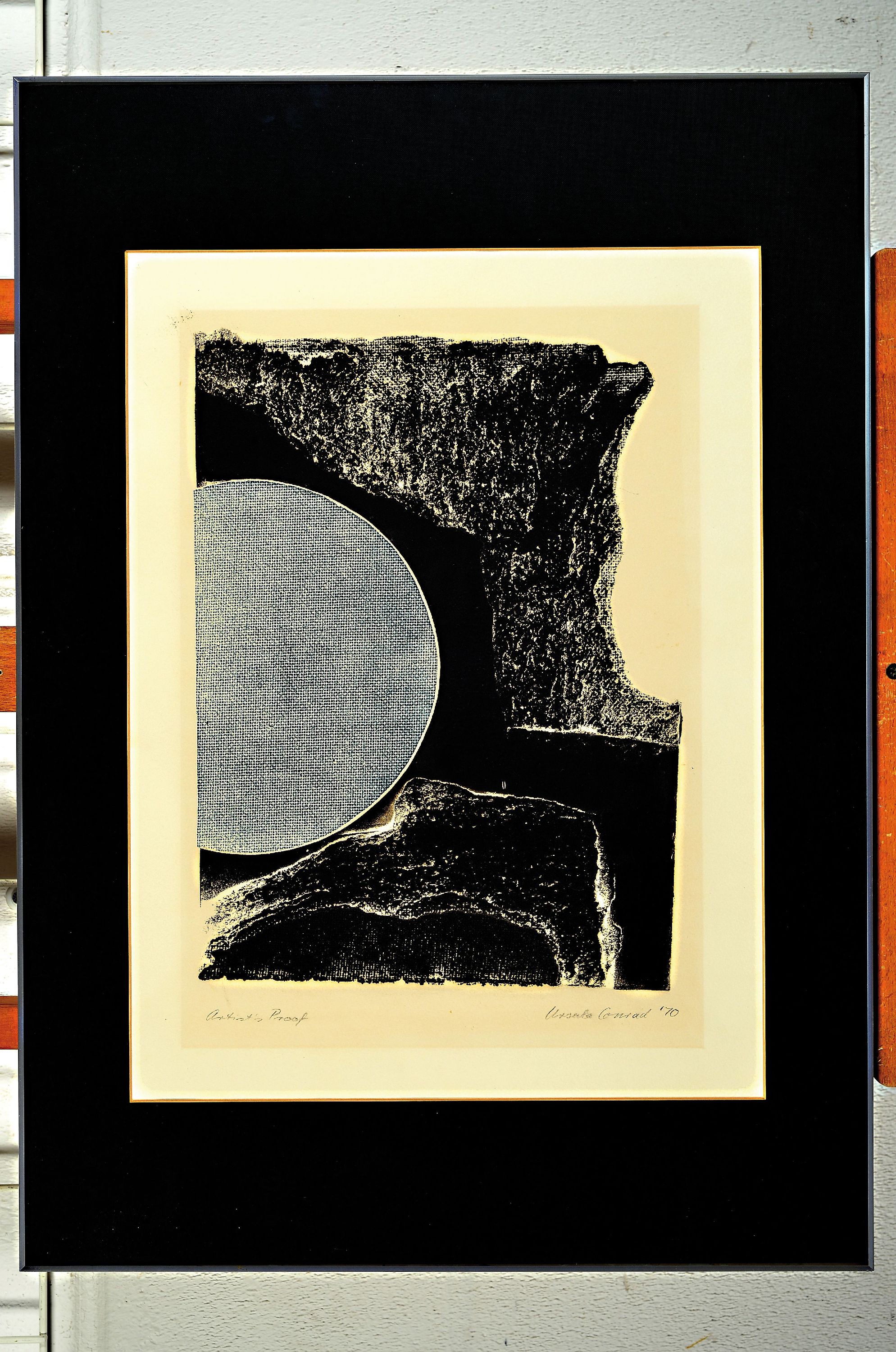 Detail k: Ursula Conrad, zeitgen. Künstlerin, Ohne Titel, Lithographie, handsign. und dat. 70, bez. Artists proof, ca. 40x28cm, PP, u.Gl., R. ca. 70x50cm