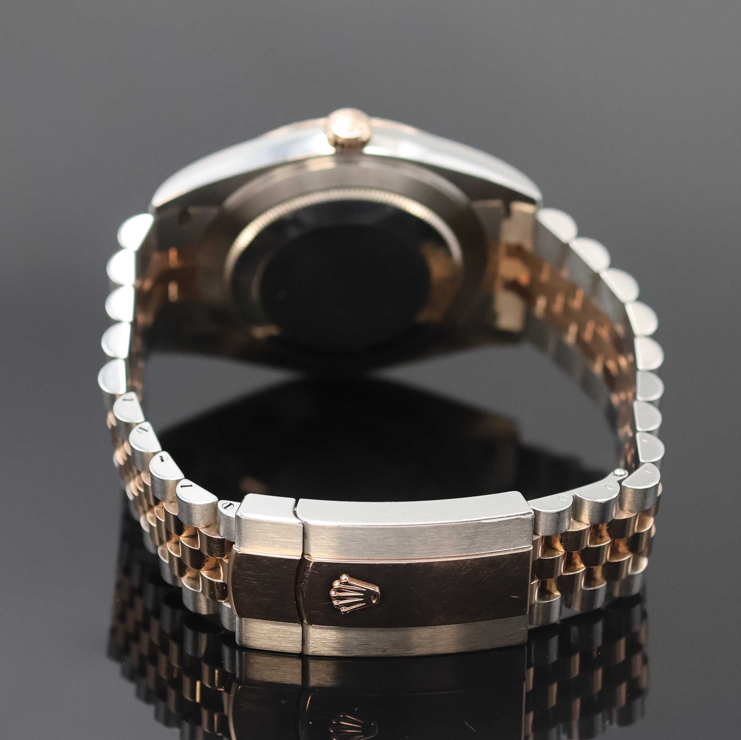 Detail b: ROLEX Herrenarmbanduhr Oyster Perpetual Datejust 41 Referenz 126331, Automatik, Schweiz um 2020, Chronometer der Superlative in Edelstahl/Roségold ...