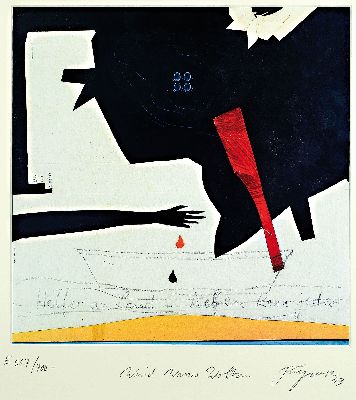 Image 26945210 - Felix Droese, geb. 1980 Singen/Hohentwiel, 2 Farboffsets, Wind-Wasser-Wolken, handsign. ...