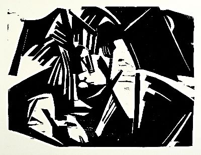 Image 26945246 - Heinrich Stegemann, 1888-1945 Hamburg, Ohne Titel, Lithographie, verso zwei Stempel: ...