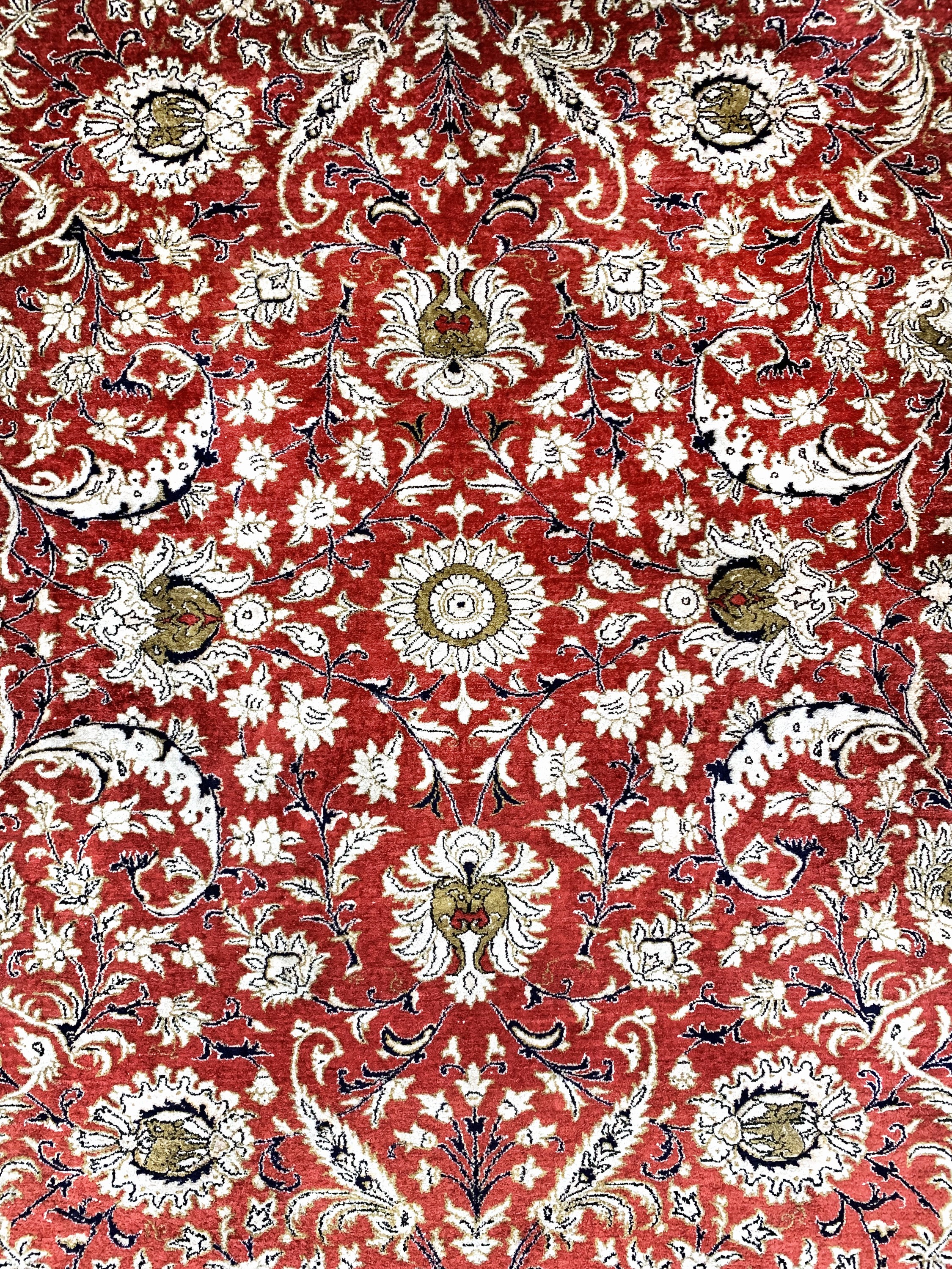 Detail c: Ghom Seide, Persien, Mitte 20.Jhd, reine Naturseide, ca. 260 x 170 cm, EHZ: 2