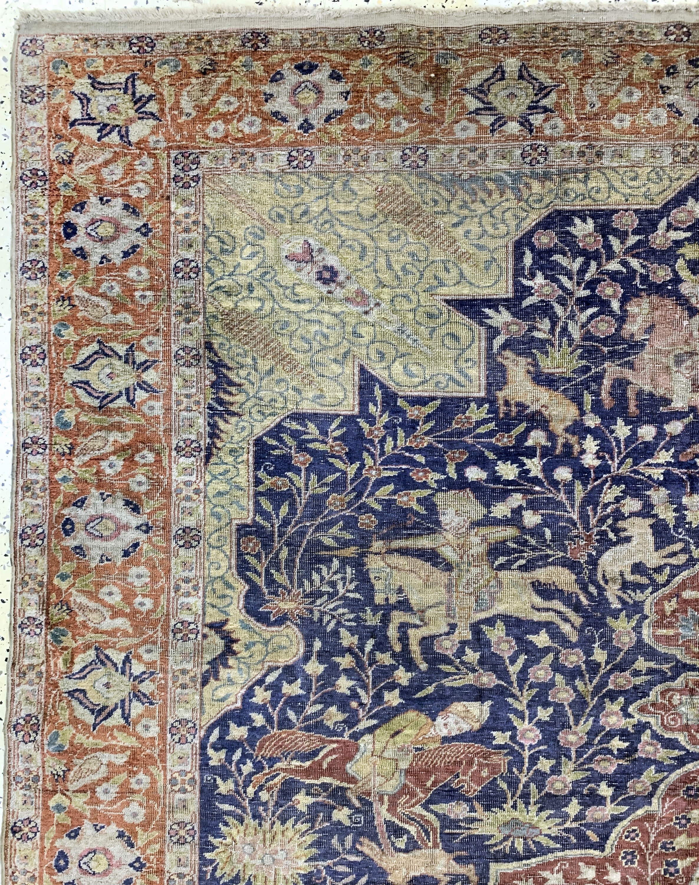 Detail d: Kayseri Flosch antik, Türkei, um 1900, Wolle auf Baumwolle, ca. 295 x 197 cm, EHZ: 3