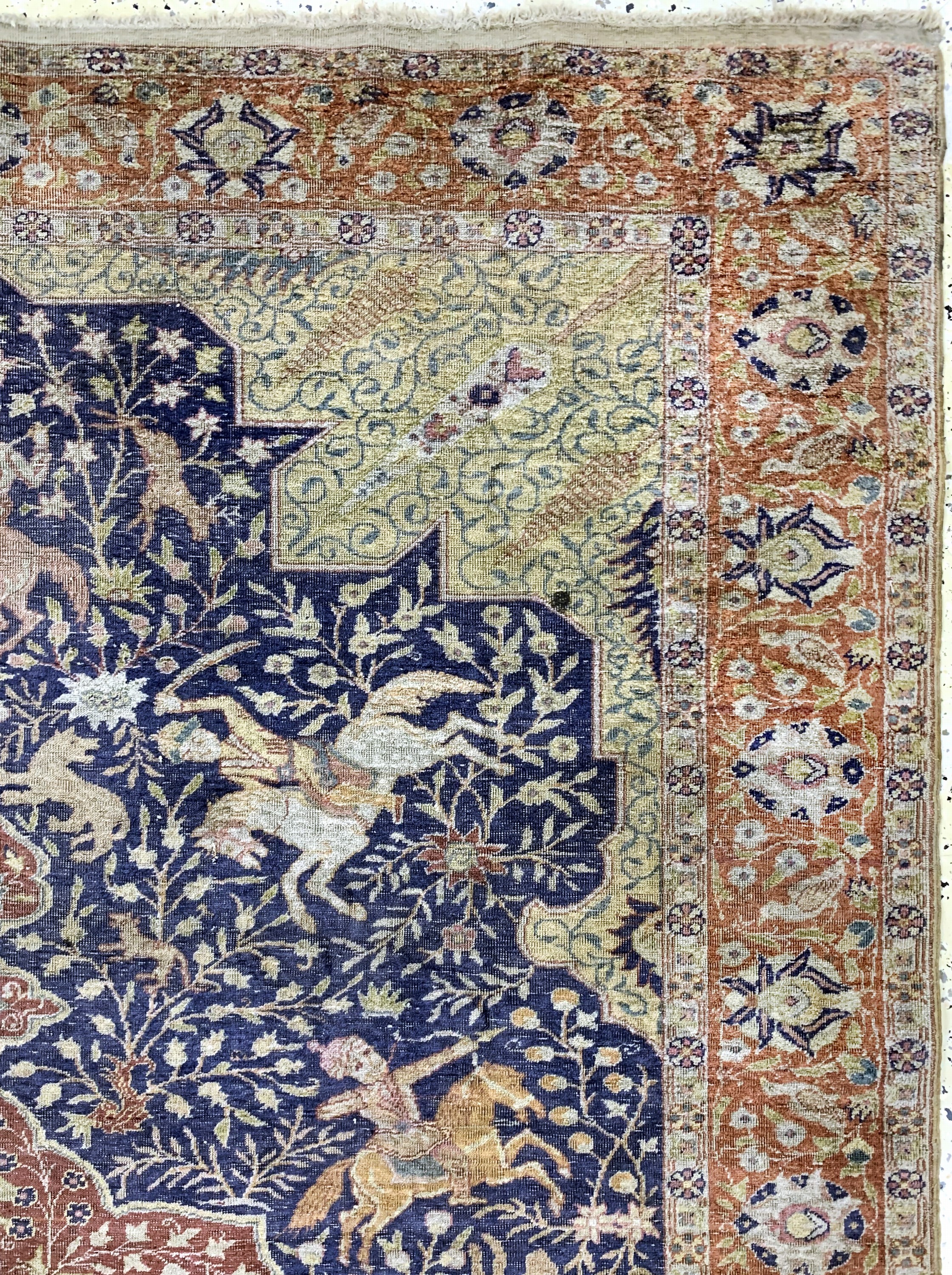 Detail e: Kayseri Flosch antik, Türkei, um 1900, Wolle auf Baumwolle, ca. 295 x 197 cm, EHZ: 3
