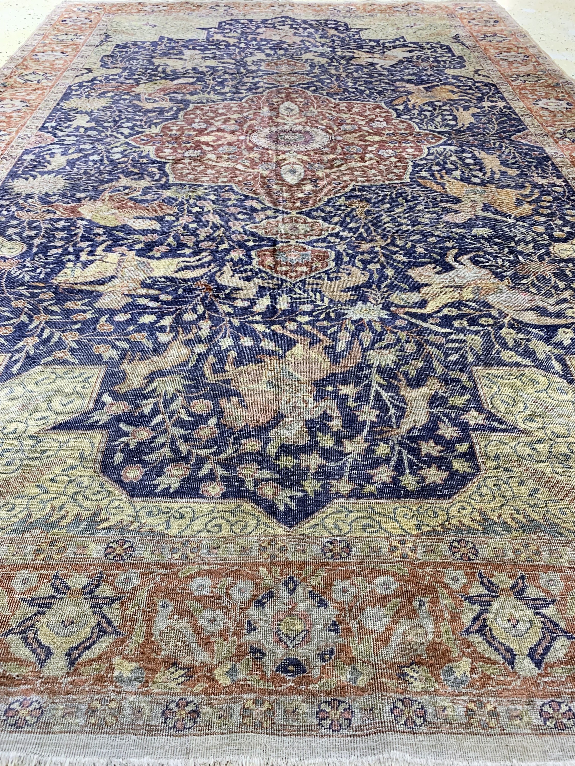 Detail f: Kayseri Flosch antik, Türkei, um 1900, Wolle auf Baumwolle, ca. 295 x 197 cm, EHZ: 3