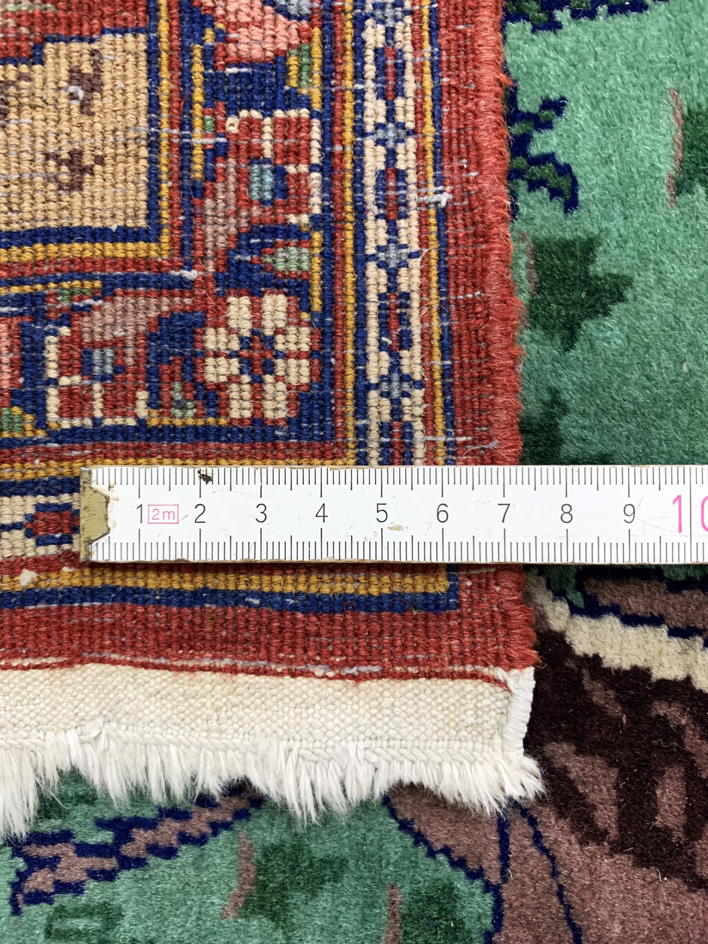 Detail f: Keschan fein, Ägypten, Mitte 20.Jhd, Wolle auf Baumwolle, ca. 185 x 125 cm, EHZ: 3, (großflächig restauriert)