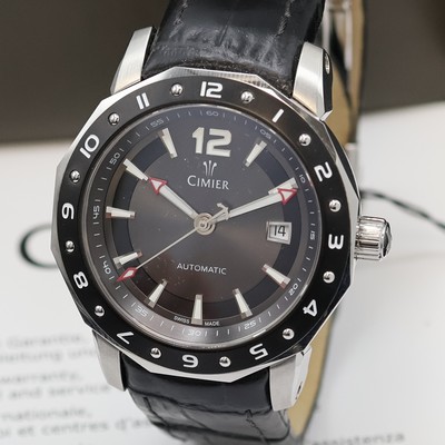 26945546a - CIMIER Seven Seas Armbanduhr Referenz 6198, Automatik, Lünette beids. drehb., Boden ...
