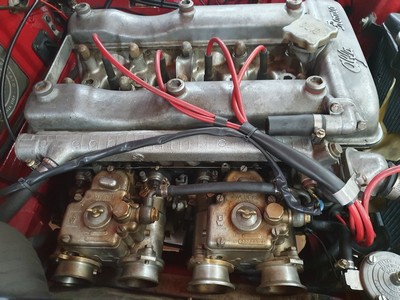 26945549q - Alfa Romeo Giulietta 1300 Spider Veloce Serie 10103 mit 2 Weber Doppelvergasern, ...