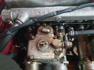 26945549r - Alfa Romeo Giulietta 1300 Spider Veloce Serie 10103 mit 2 Weber Doppelvergasern, ...