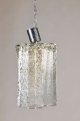 Image 26945599 - Deckenlampe, wohl Doria, 60er Jahre, 7 Brennstellen, verchromt, mit 12 langen ...