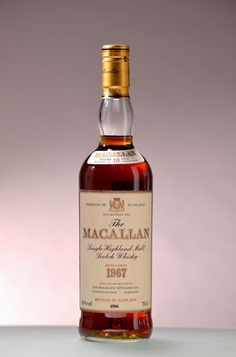 Image 26945810 - 1 Flasche 1967 Macallan Single Higland Malt Scotch Whisky, abgefüllt 1986, 18 Years ...