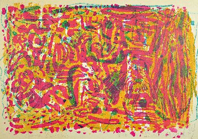Image Rudi Baerwind, 1910-1982 Mannheim, Farblithographie, handsigniert und dat. 69, bez.: ...