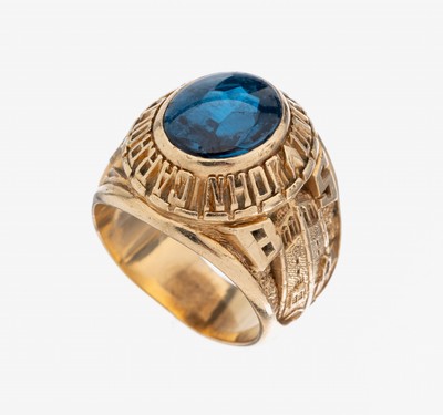 Image 10 kt Gold College-Ring, GG 417/000, USA, 1993, John Carroll University, Cleveland ...