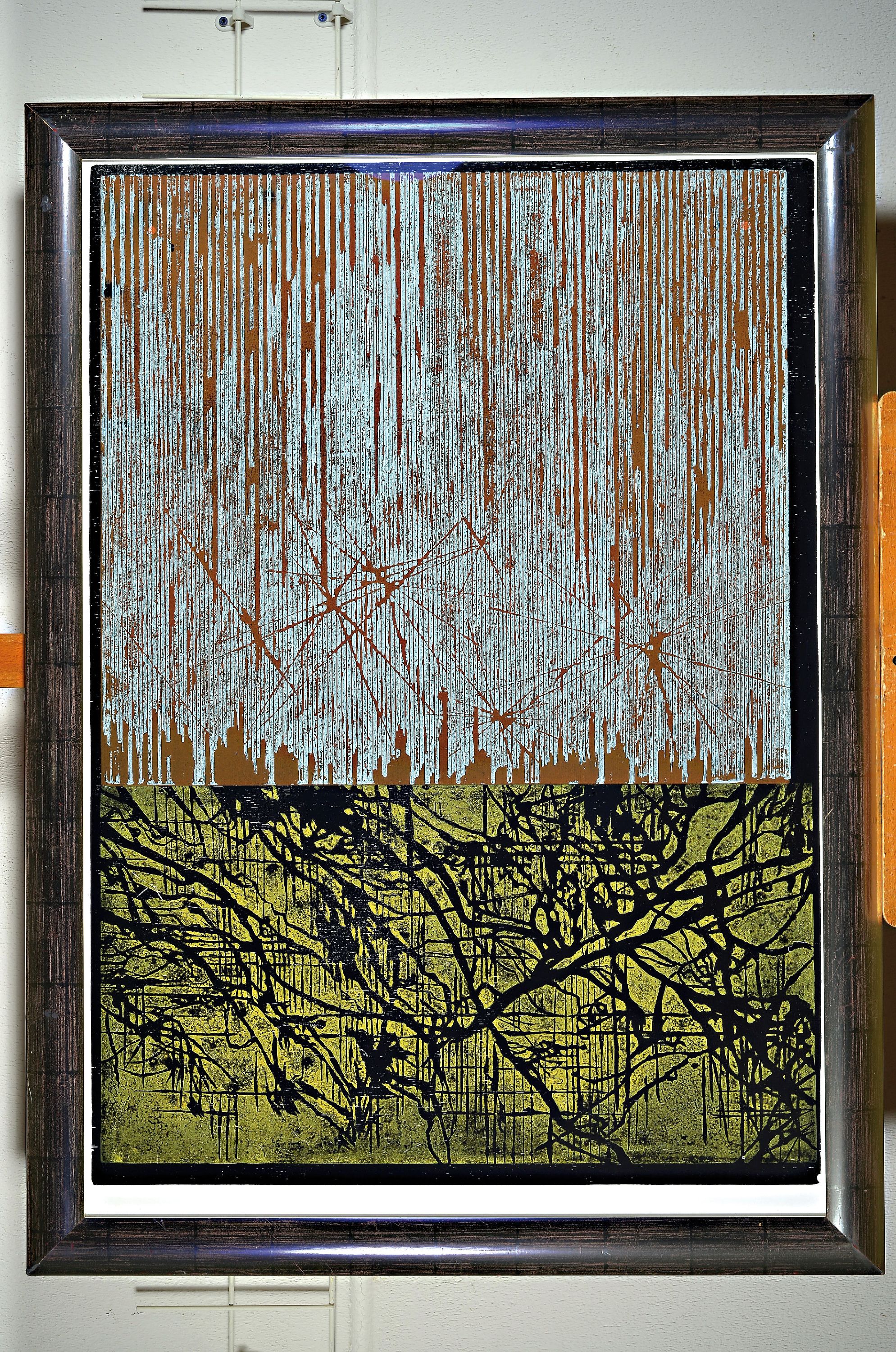 Detail k: Birgit Brandis, geb. 1976 Heidelberg, Ohne Titel, Farblithographie, rückseitig signiert, ca. 95x68cm, u.Gl., R. ca. 110x80cm