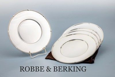 Image 6 Platzteller ROBBE & BERKING, versilbert, Modell Französisch Perl, D ca. 30 ...