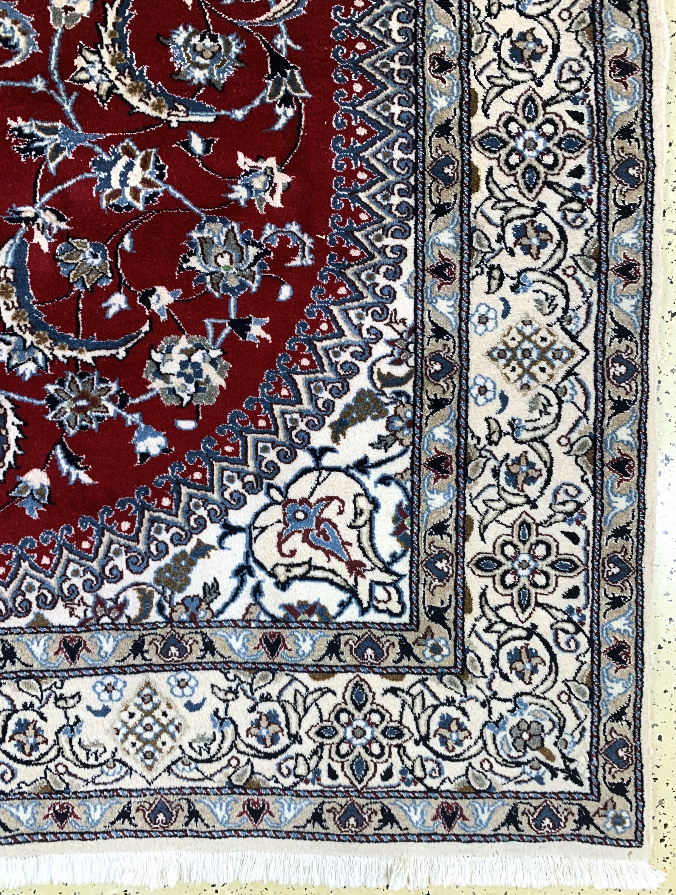 Detail a: Nain, Persien, Ende 20.Jhd, Wolle auf Baumwolle, ca. 296 x 198 cm, gereinigt, EHZ: 2
