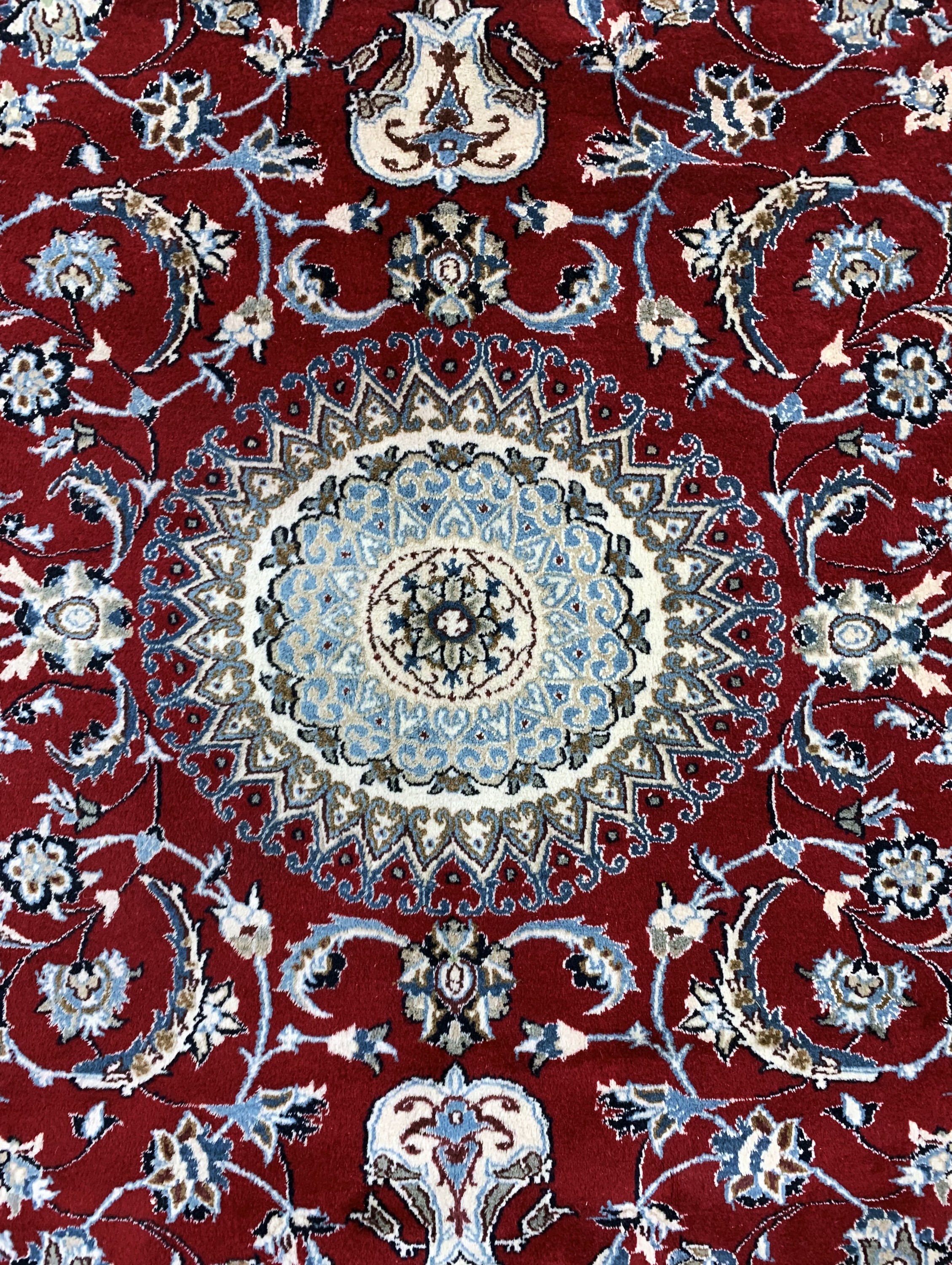 Detail c: Nain, Persien, Ende 20.Jhd, Wolle auf Baumwolle, ca. 296 x 198 cm, gereinigt, EHZ: 2
