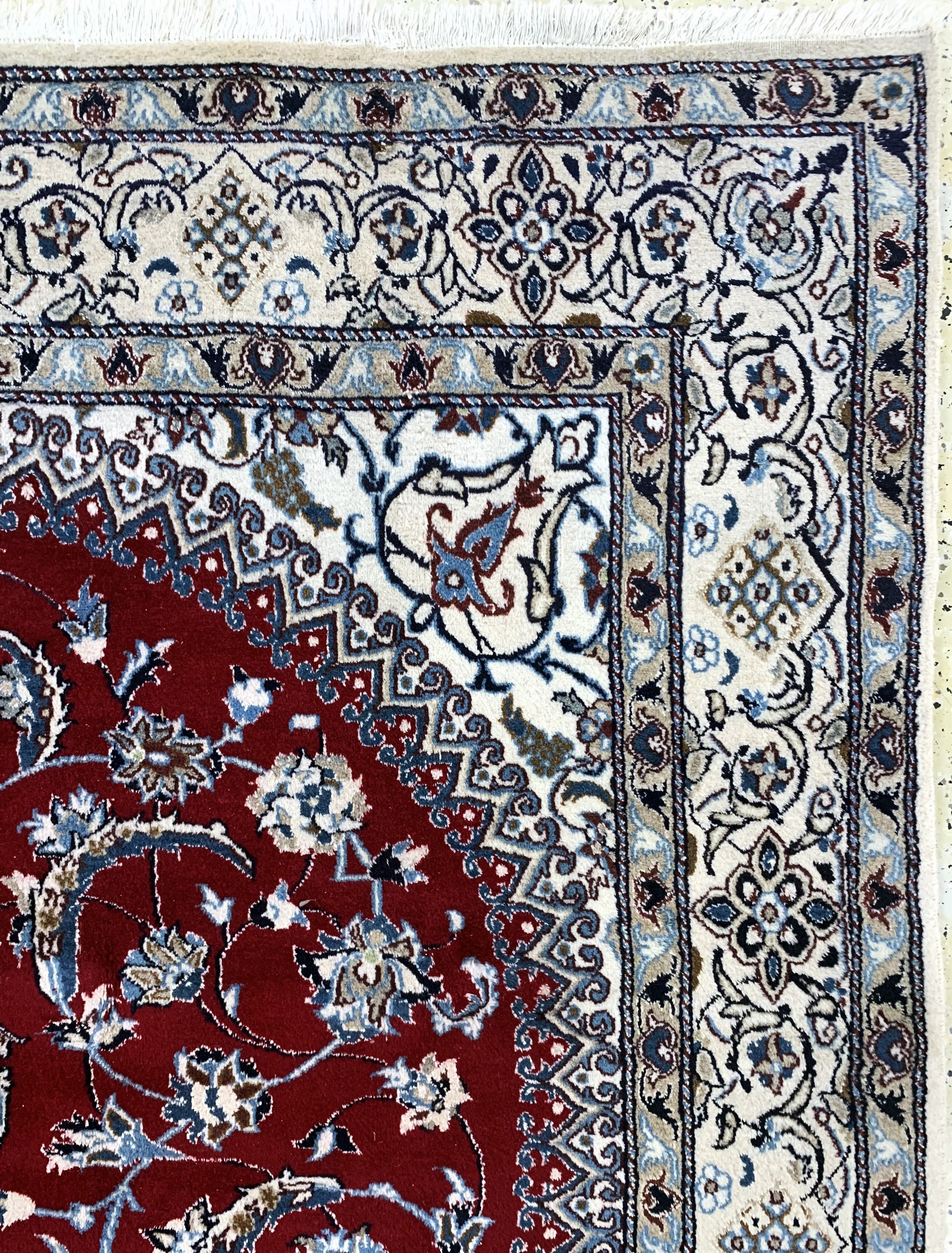 Detail e: Nain, Persien, Ende 20.Jhd, Wolle auf Baumwolle, ca. 296 x 198 cm, gereinigt, EHZ: 2