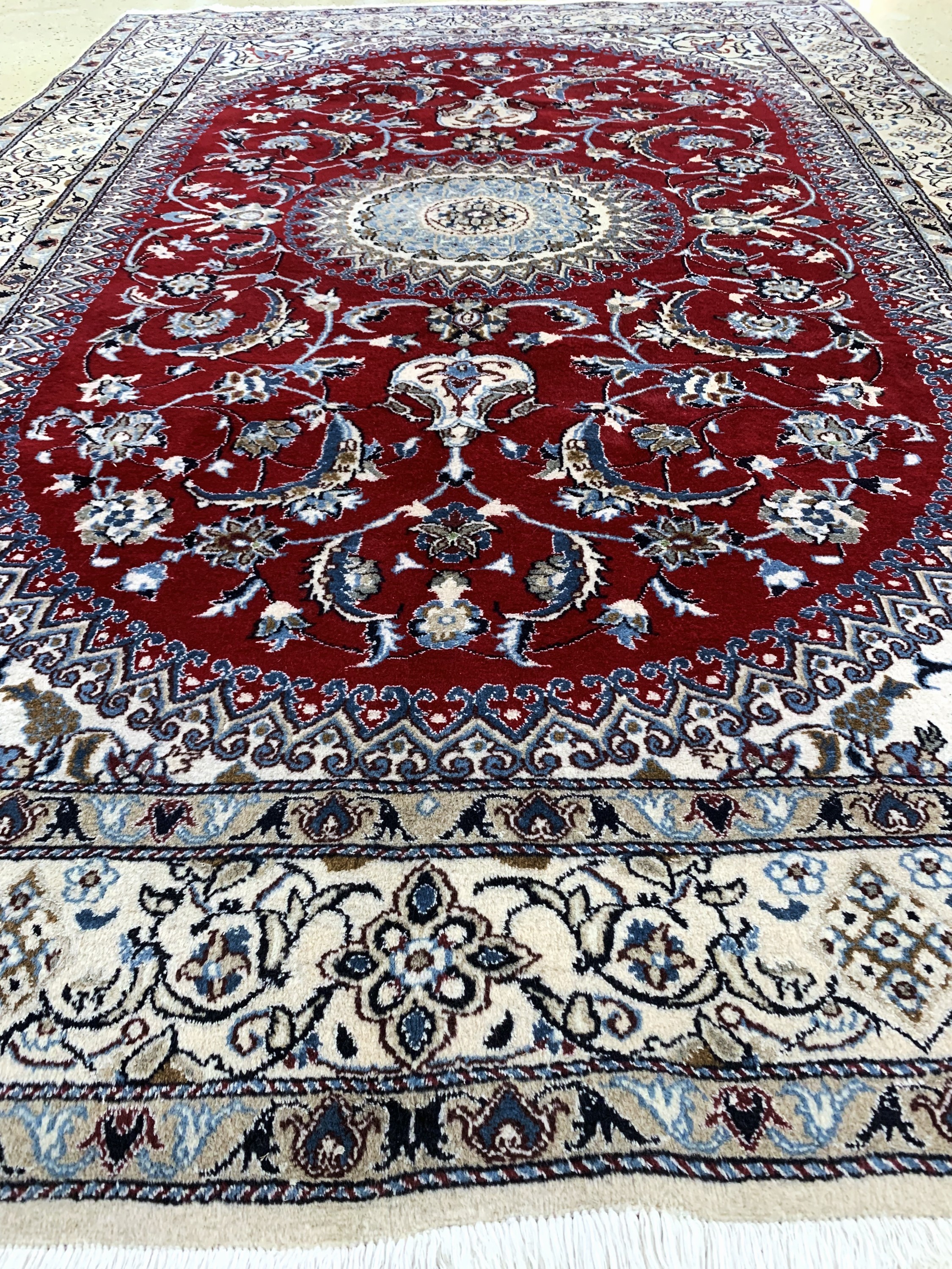 Detail f: Nain, Persien, Ende 20.Jhd, Wolle auf Baumwolle, ca. 296 x 198 cm, gereinigt, EHZ: 2