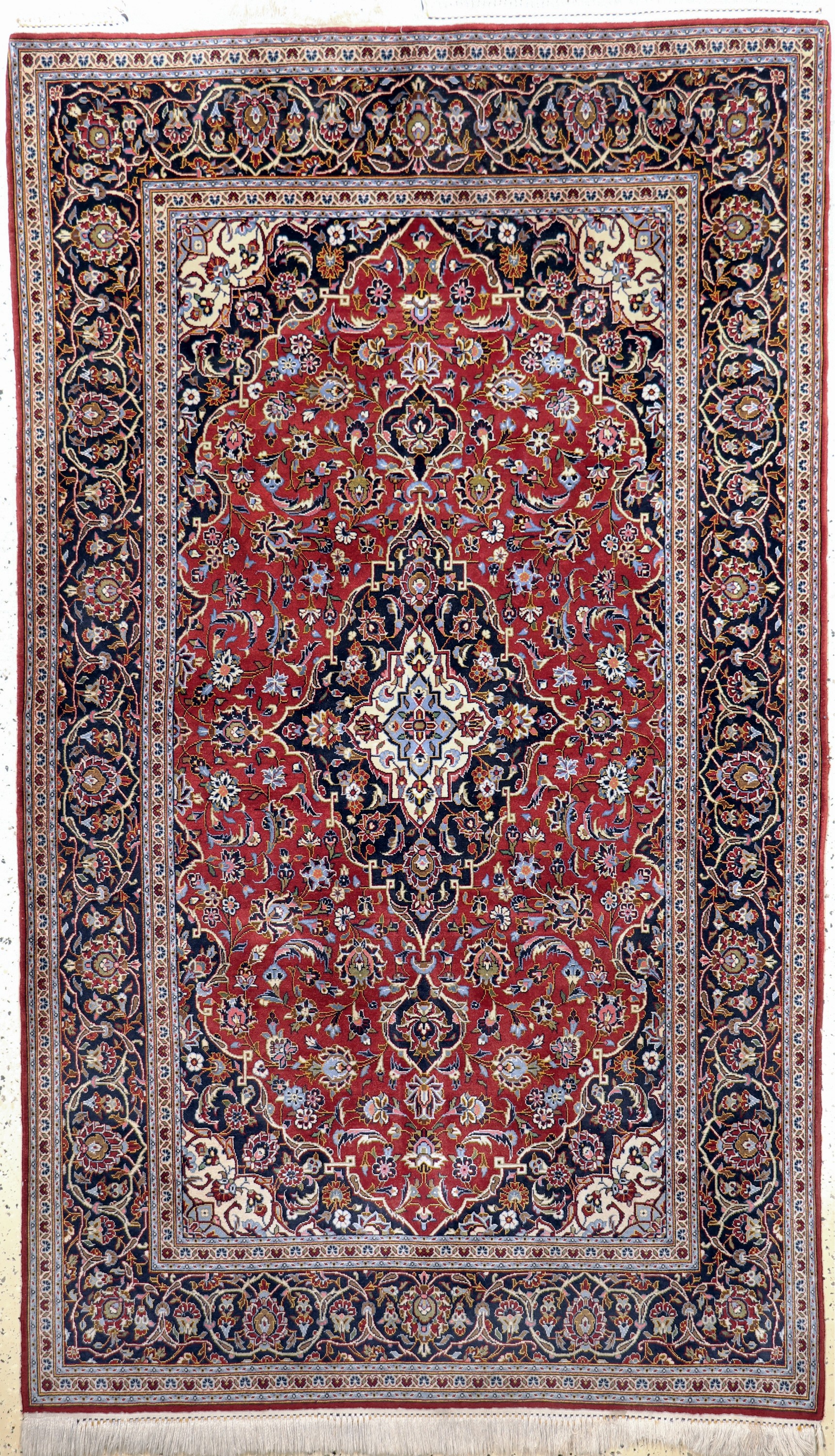 Keschan Kork fein, Persien, Ende 20.Jhd, Korkwolle auf Baumwolle, ca. 218 x 134 cm, EHZ: 2