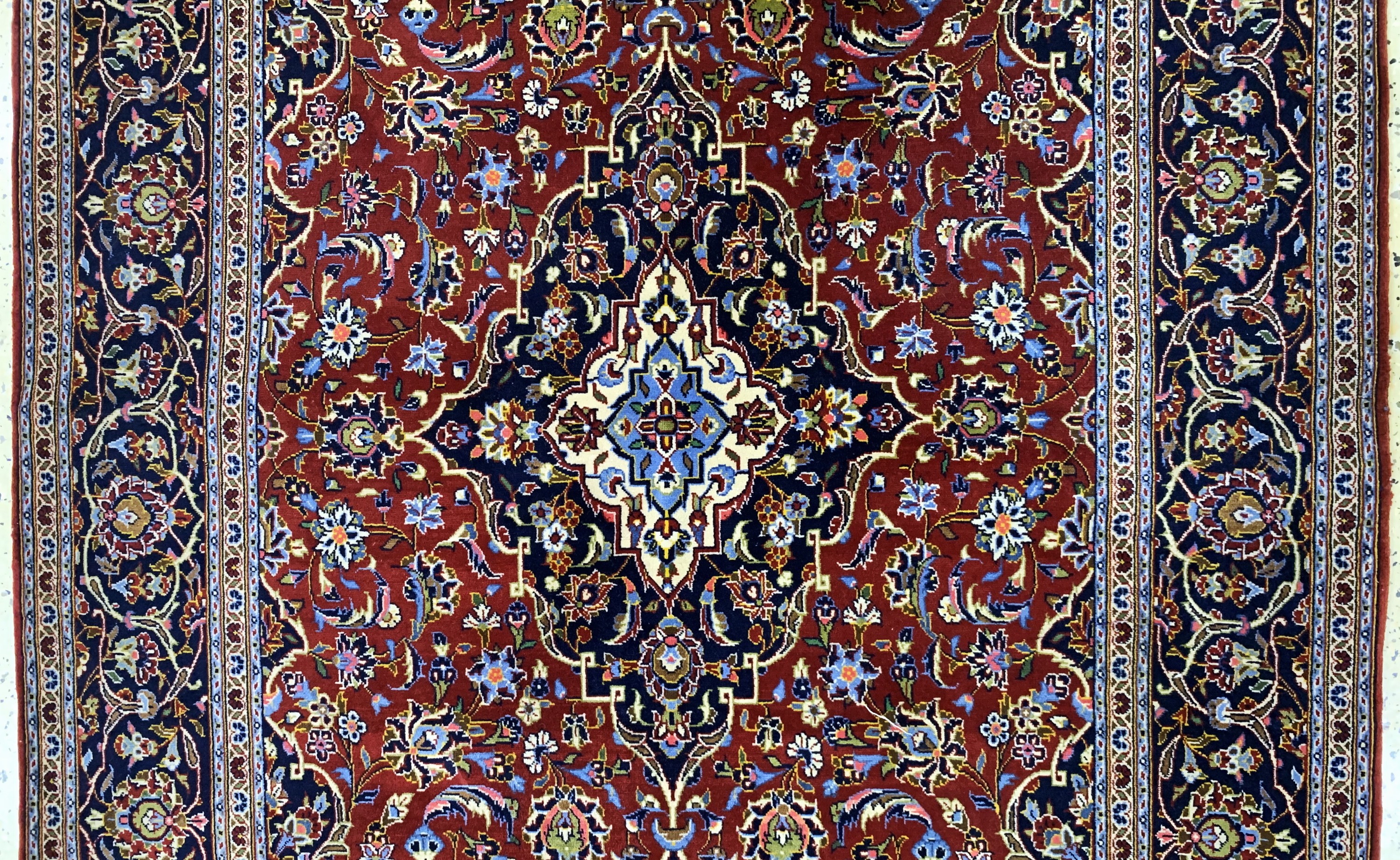 Detail b: Keschan Kork fein, Persien, Ende 20.Jhd, Korkwolle auf Baumwolle, ca. 218 x 134 cm, EHZ: 2