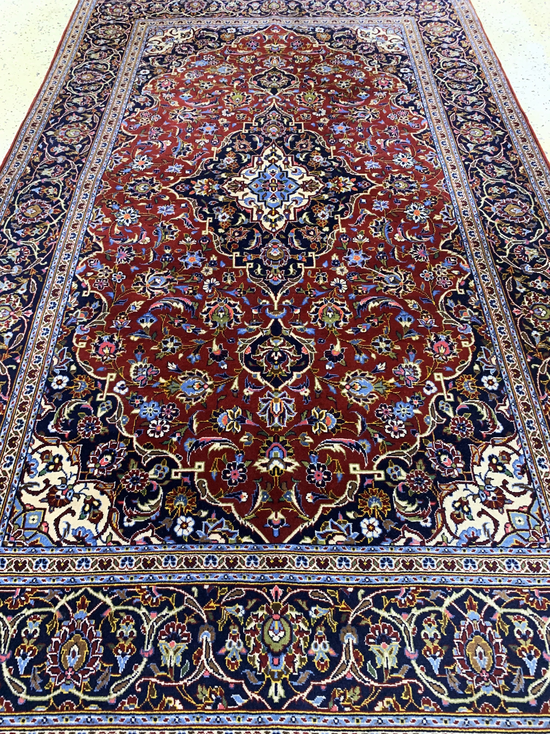 Detail d: Keschan Kork fein, Persien, Ende 20.Jhd, Korkwolle auf Baumwolle, ca. 218 x 134 cm, EHZ: 2