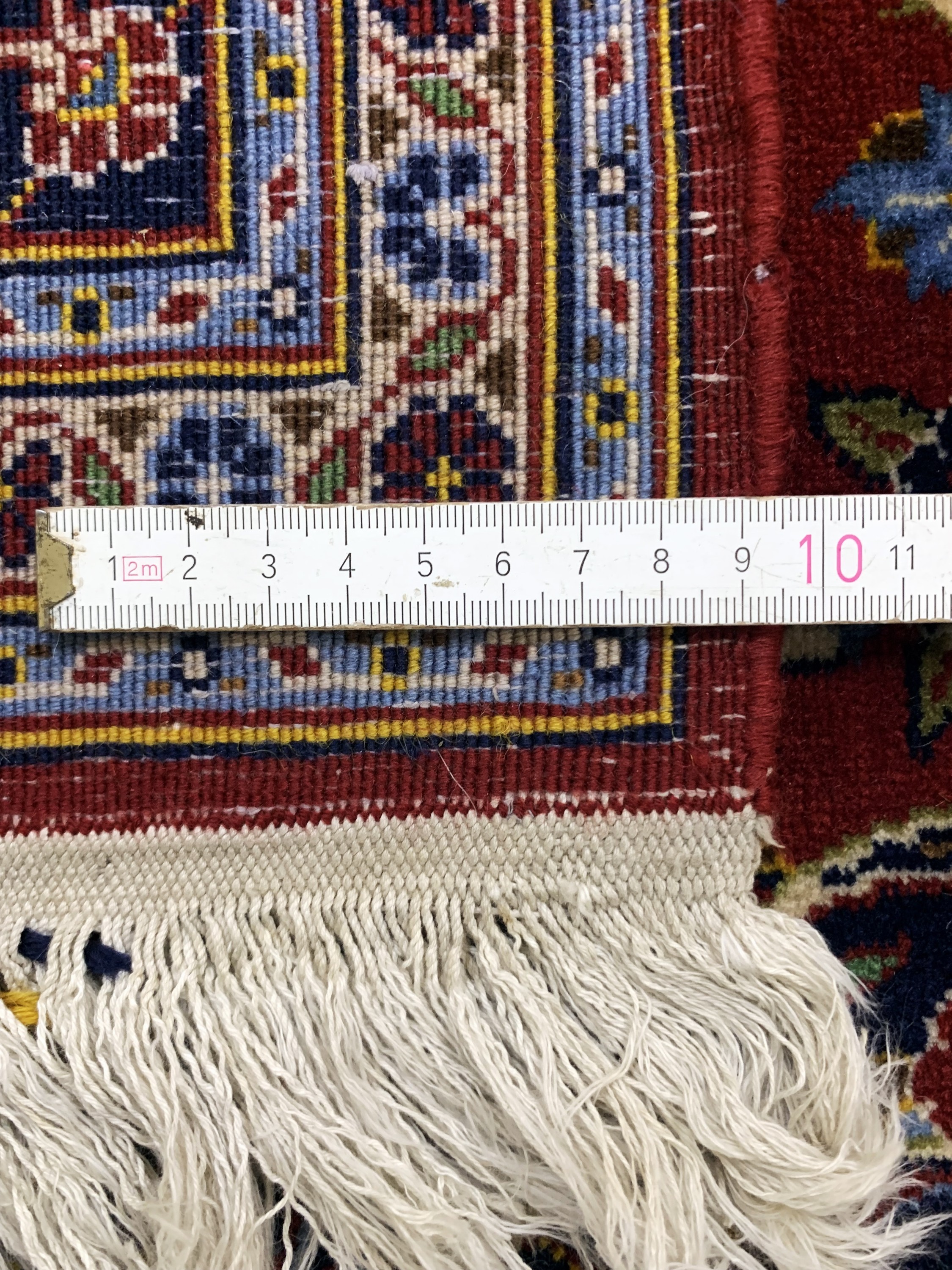 Detail e: Keschan Kork fein, Persien, Ende 20.Jhd, Korkwolle auf Baumwolle, ca. 218 x 134 cm, EHZ: 2