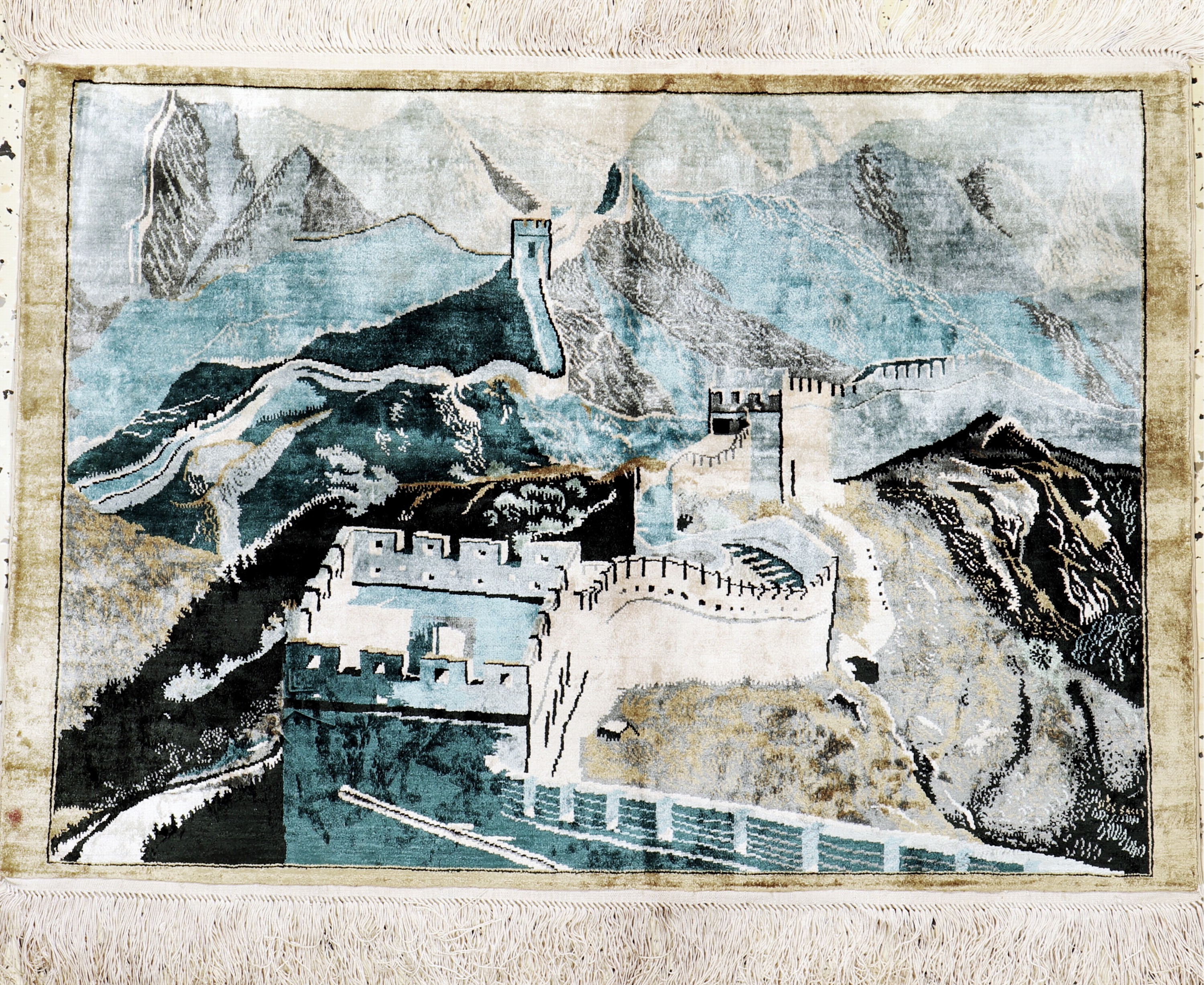 Peking Seide fein, China, Mitte 20.Jhd, reine Naturseide, ca. 64 x 90 cm, EHZ: 2