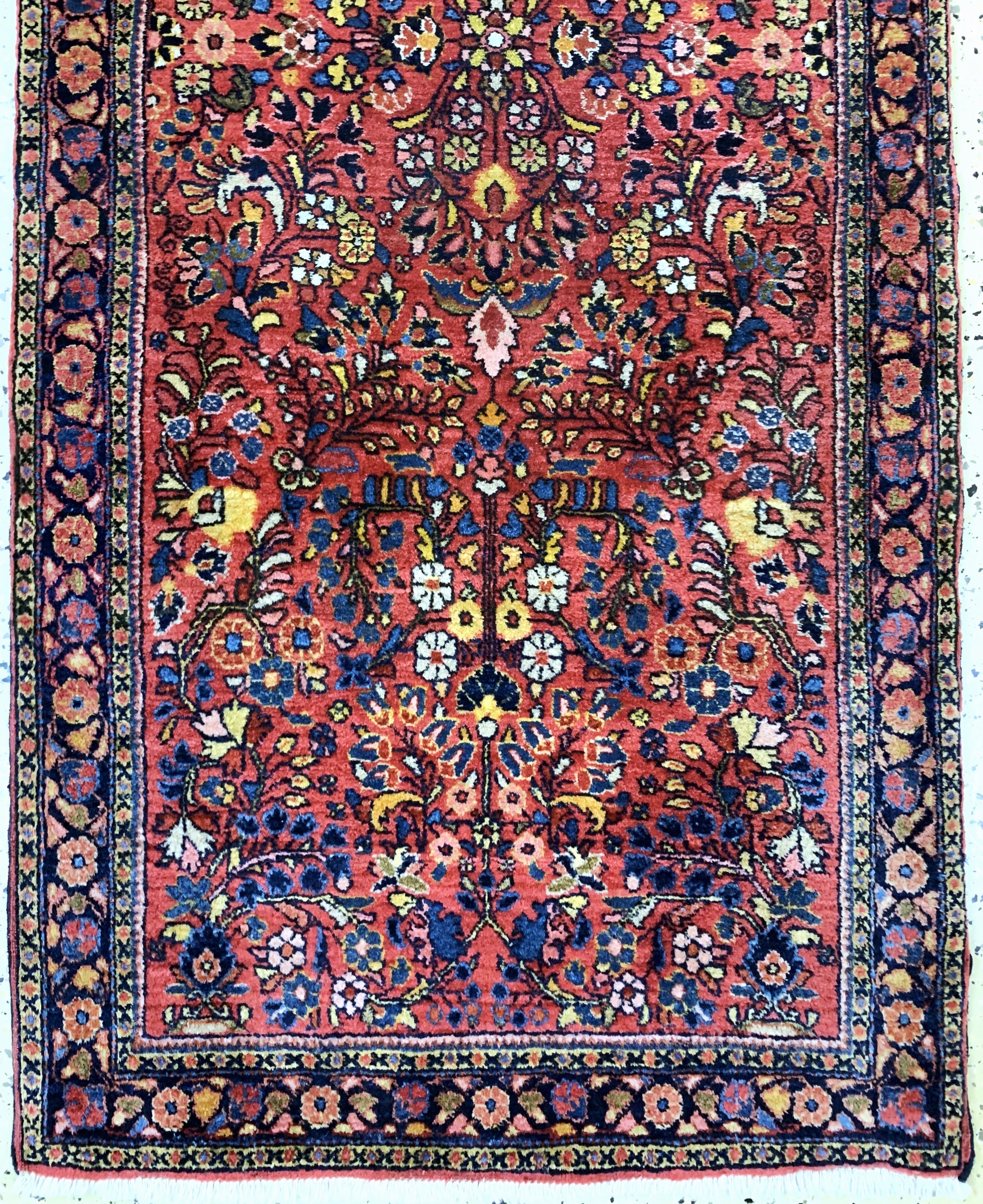 Detail b: Us Re-Import Sarogh, Persien, Anfang 20.Jhd, Wolle auf Baumwolle, ca. 197 x 81 cm, EHZ: 2