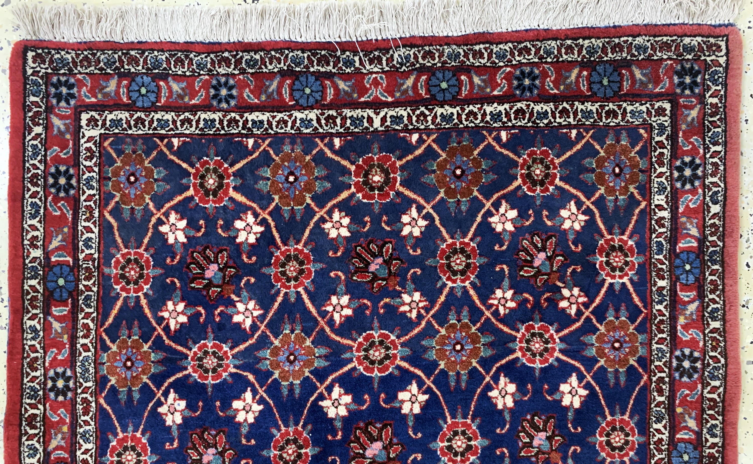 Detail a: Weramin, Persien, Ende 20.Jhd, Wolle auf Baumwolle, ca. 157 x 108 cm, EHZ: 2