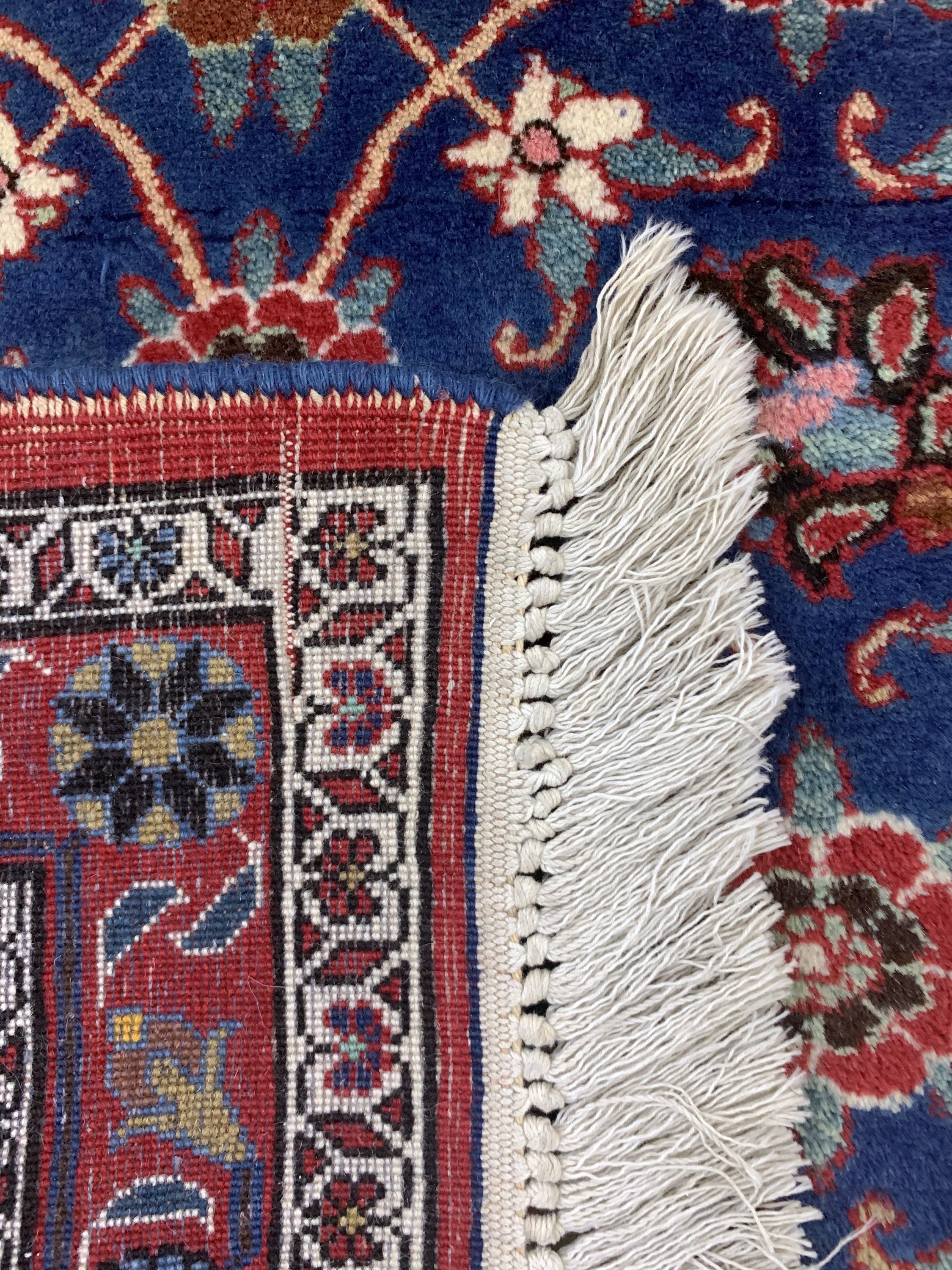 Detail e: Weramin, Persien, Ende 20.Jhd, Wolle auf Baumwolle, ca. 157 x 108 cm, EHZ: 2