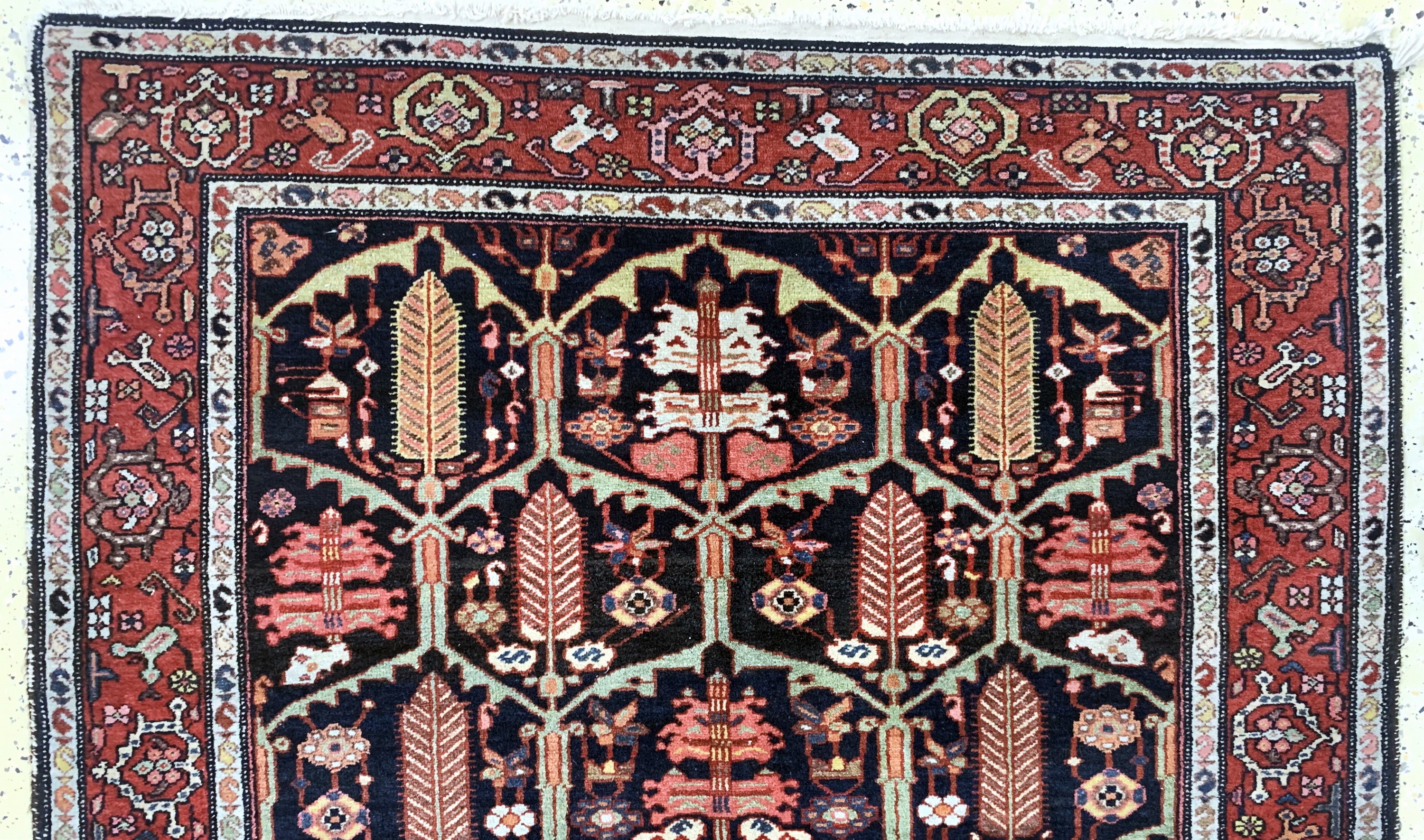 Detail a: Bachtiar"Baumteppich", Persien, Anfang 20.Jhd, Wolle auf Baumwolle, ca. 194 x 140 cm,EHZ: 3