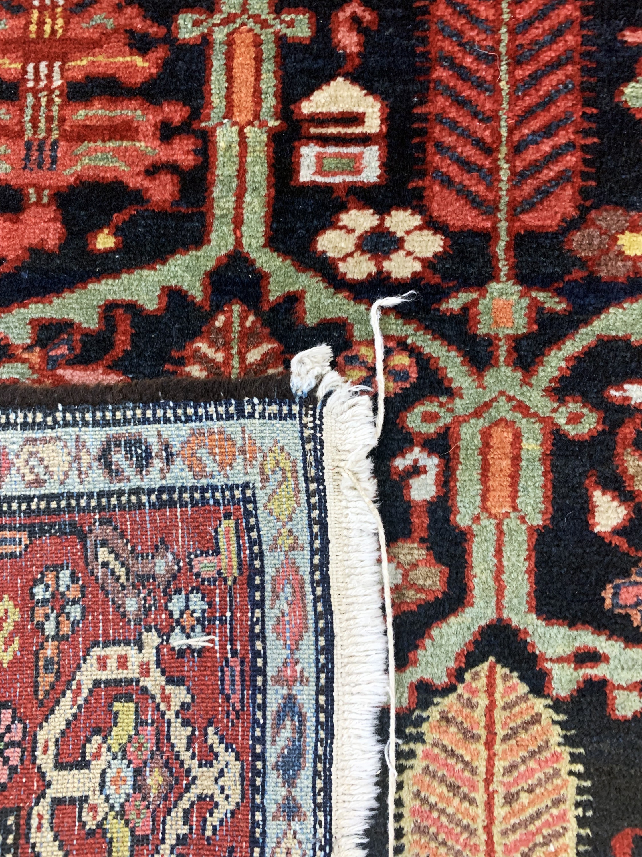 Detail e: Bachtiar"Baumteppich", Persien, Anfang 20.Jhd, Wolle auf Baumwolle, ca. 194 x 140 cm,EHZ: 3