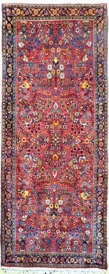 Image Us Re-Import Sarogh, Persien, Anfang 20.Jhd, Wolle auf Baumwolle, ca. 197 x 81 cm, EHZ: ...