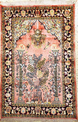 Image Ghom Seide, Persien, Mitte 20.Jhd, reine Naturseide, ca. 158 x 110 cm, EHZ: 2