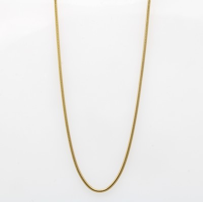 Image Schlangenkette, GG 585/000, B. ca. 1.8 mm, Karabinerschl., L. ca. 50 cm