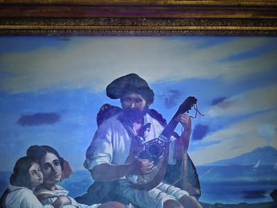 26946696a - Unbekannter Künstler, 2. Hälfte 19. Jh., Italienische Familie am Strand vom ...