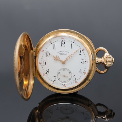 Image 26946710 - A. LANGE & SÖHNE 1A-Herrensavonette in GG 750/000, Deutschland um 1890, reich ...
