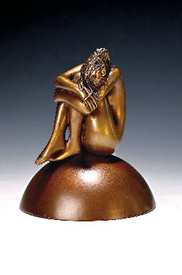 Image 26946711 - Bruno Bruni, geb. 1935 Gradara/Italien, La Felicita, zweiteilige Bronzefigur, sign. und ...