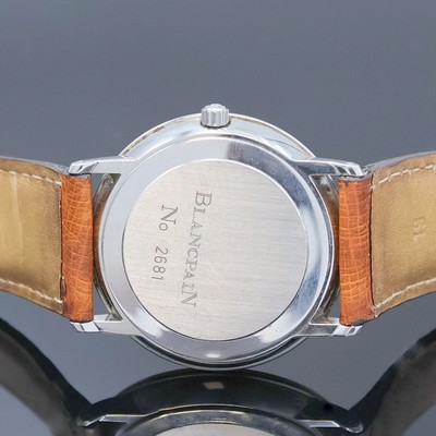 26947173d - BLANCPAIN Damenarmbanduhr Villeret in Stahl, Schweiz um 1995, Automatik, 2-tlg. Geh. ...