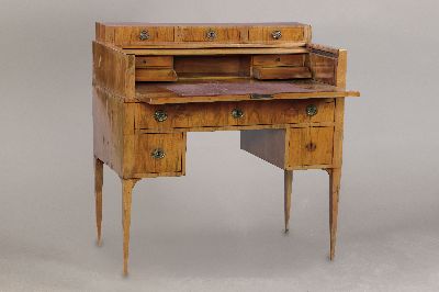 Image 26947319 - Sekretär/Schreibtisch, um 1900/1920, aufklappbare und ausziehbare Schreibplatte mit ...