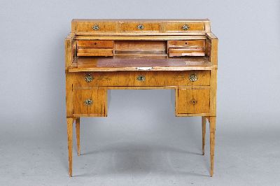 26947319a - Sekretär/Schreibtisch, um 1900/1920, aufklappbare und ausziehbare Schreibplatte mit ...