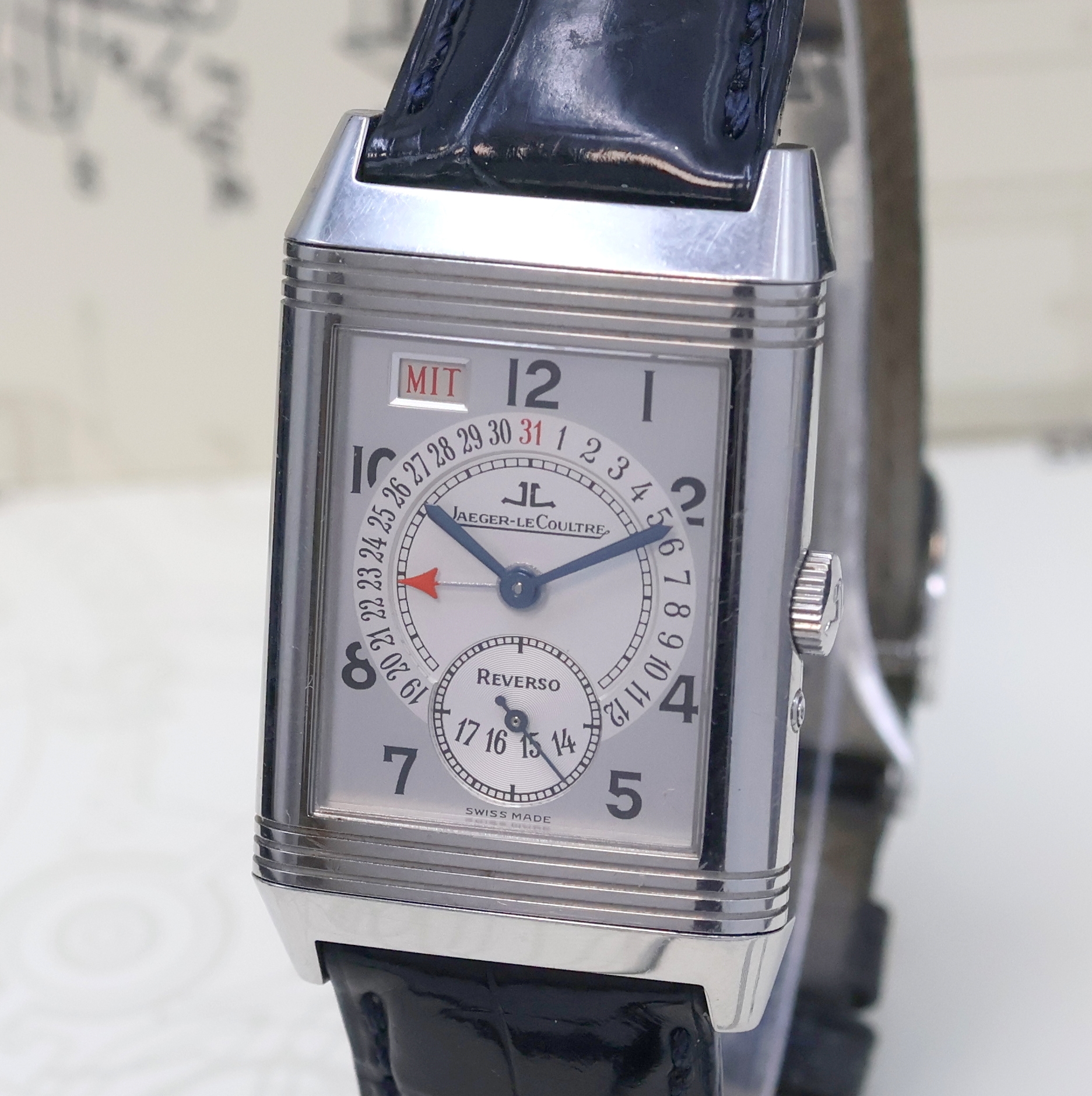Detail a: Jaeger-LeCoultre Reverso Grand Taille Referenz 270.8.36, Handaufzug, Schweiz verk. 02/1999 lt. beil. Garantiekarte, Wendegehäuse in Edelstahl, orig. ...