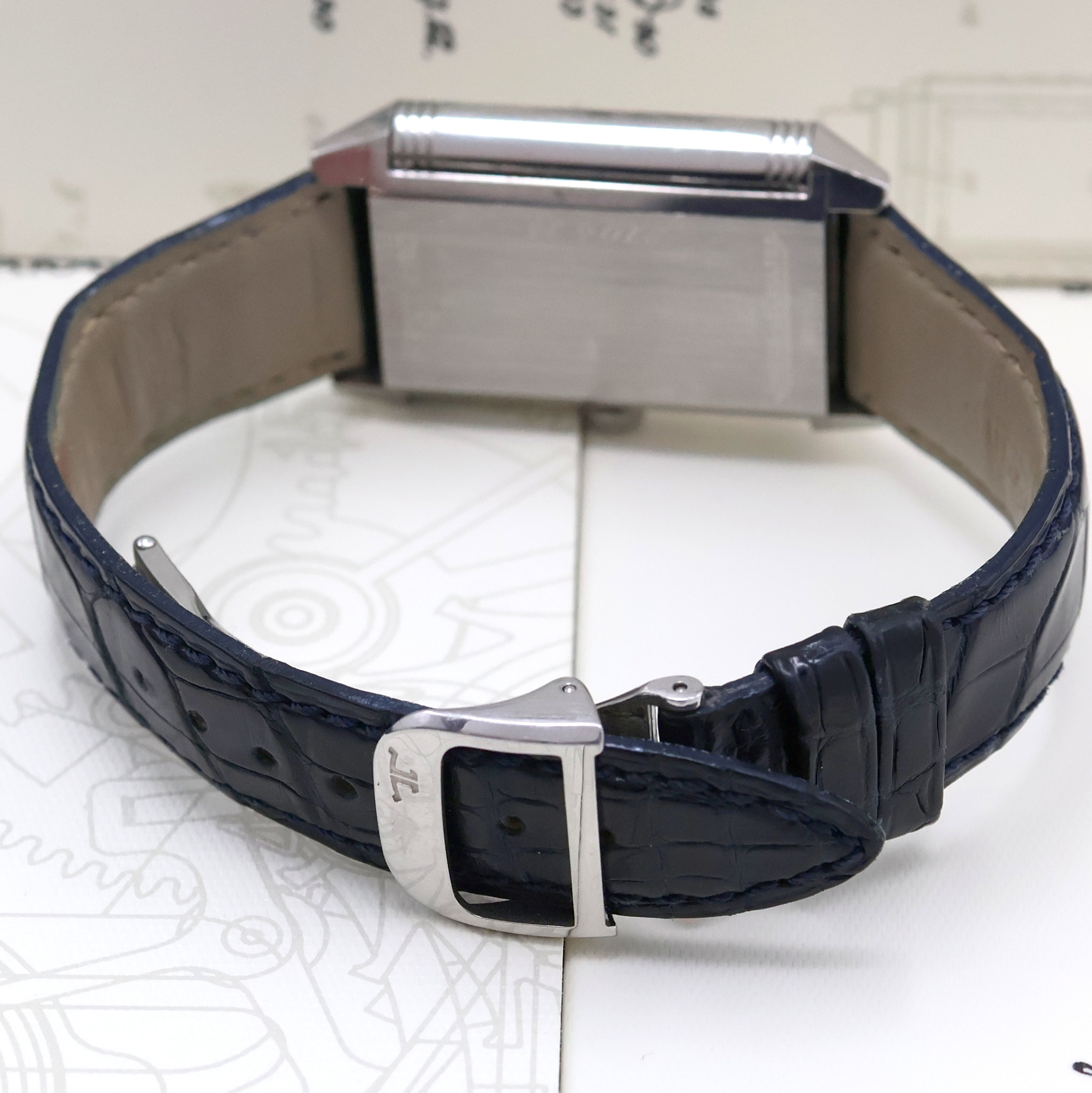 Detail b: Jaeger-LeCoultre Reverso Grand Taille Referenz 270.8.36, Handaufzug, Schweiz verk. 02/1999 lt. beil. Garantiekarte, Wendegehäuse in Edelstahl, orig. ...