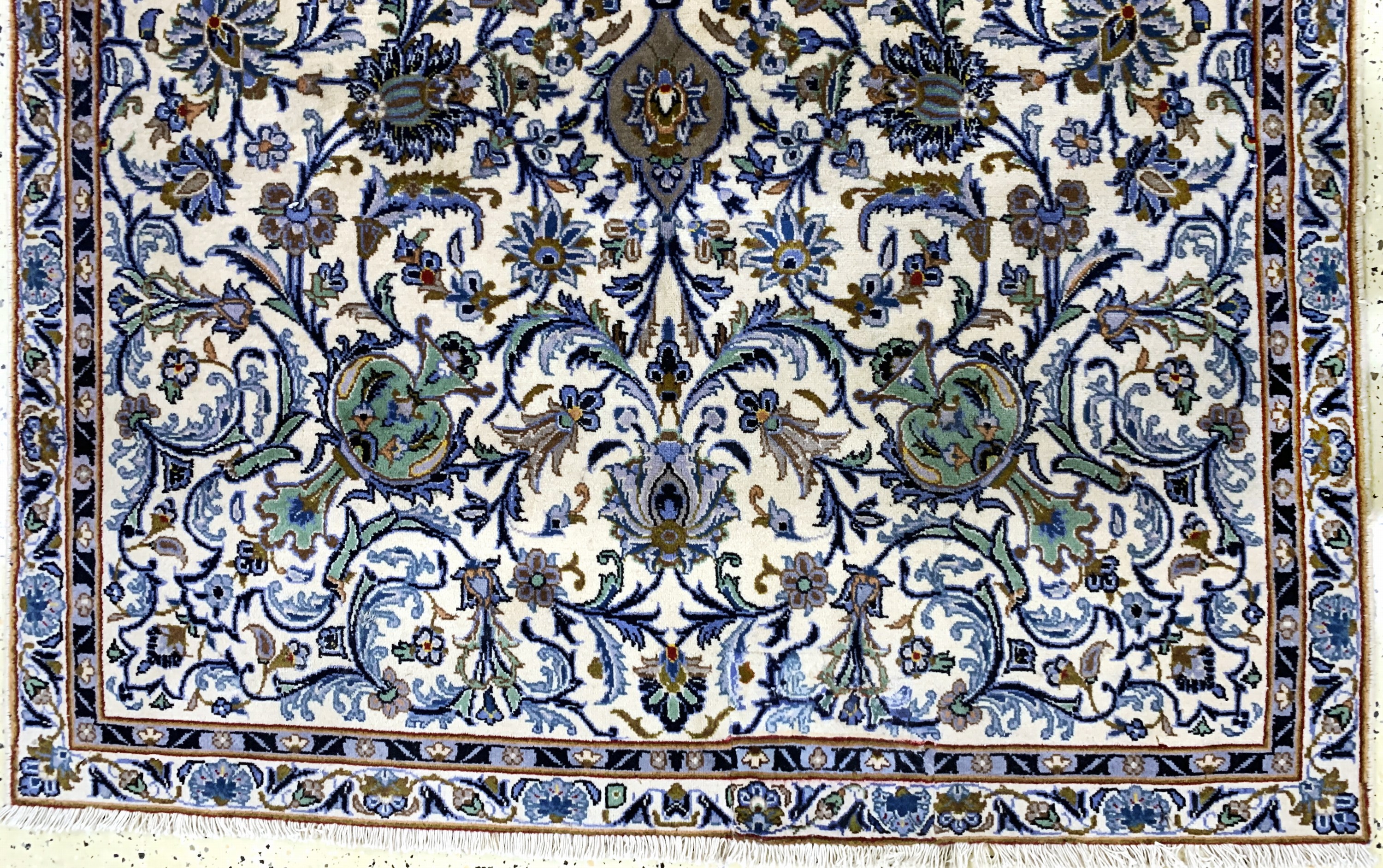 Detail c: Keschan Kork, Persien, Ende 20.Jhd, Korkwolle auf Baumwolle, ca. 275 x 140 cm, EHZ: 2(restauriert).